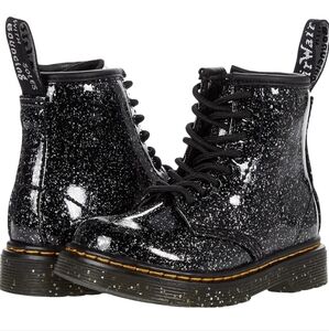 Dr. Martens Kids Sparkle Black Boots | Size 1